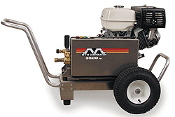 Mi-T-M cold-water aluminum pressure washers