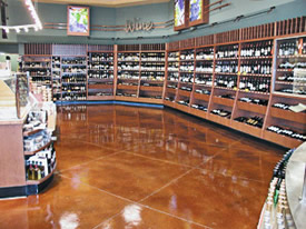 Acid-stained floors