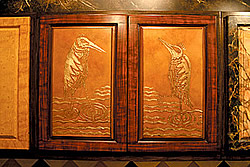 Gold Leaf Cabinet Painting