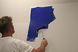 Majestic Blue Shimmer Wall Finish - Step 1