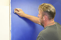 Majestic Blue Shimmer Wall Finish - Step 1a