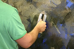 Majestic Blue Shimmer Wall Finish - Step 4