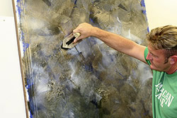 Majestic Blue Shimmer Wall Finish - Step 5